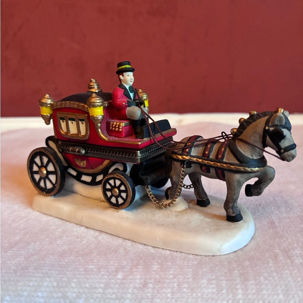 Dept 56 “The Royal Coach” Hand Painted Porcelain Hinged Box 1997